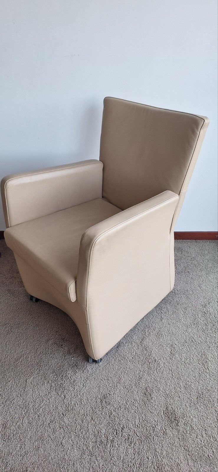 4 echt leren stoelen, Ophalen, 50 tot 75 cm