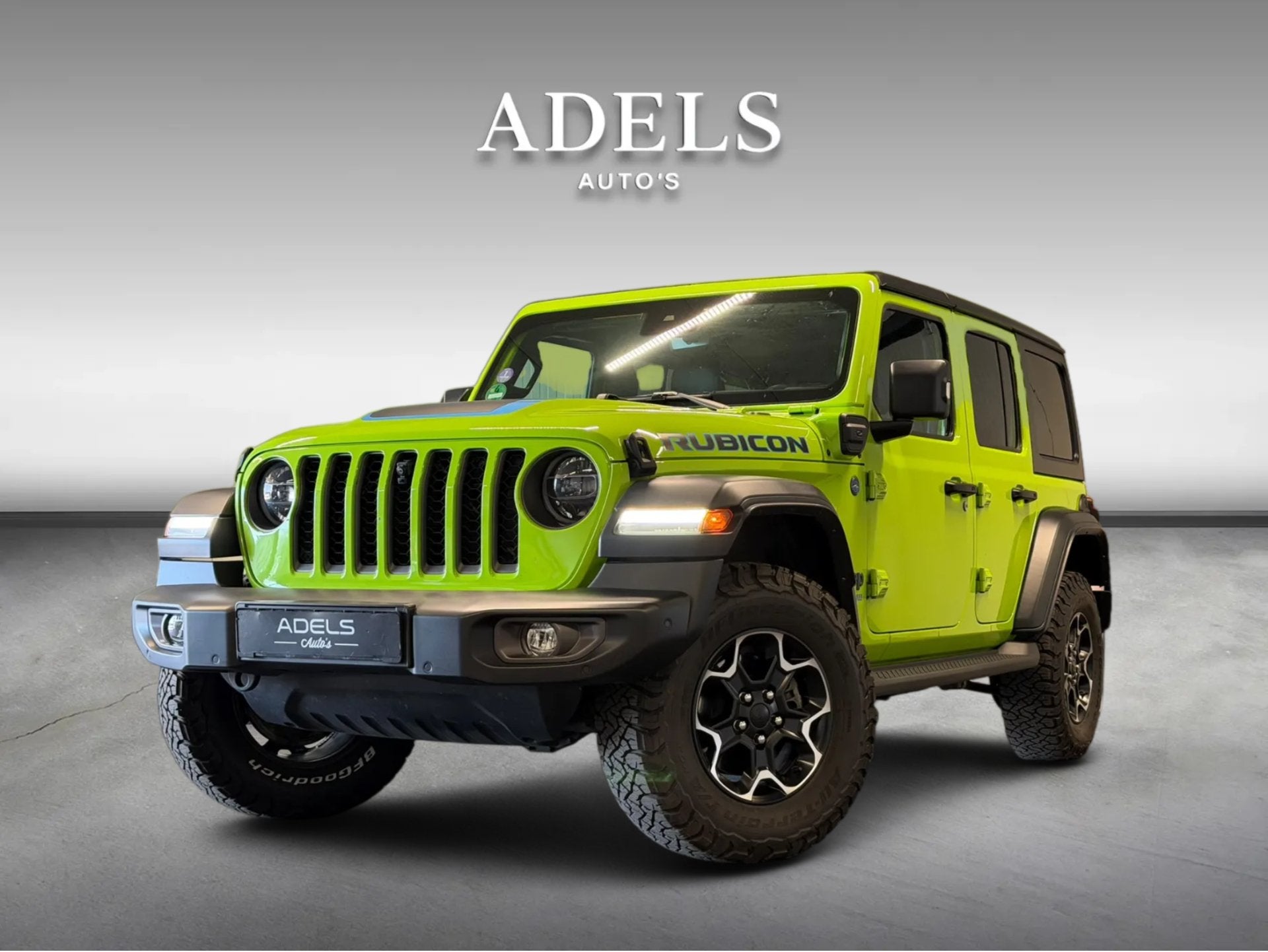 Jeep Wrangler Unlimited 4xe 380 Rubicon Trekhaak Camera ACC, Auto's, Jeep, Automaat, Dealer onderhouden, Zwart, 4 cilinders