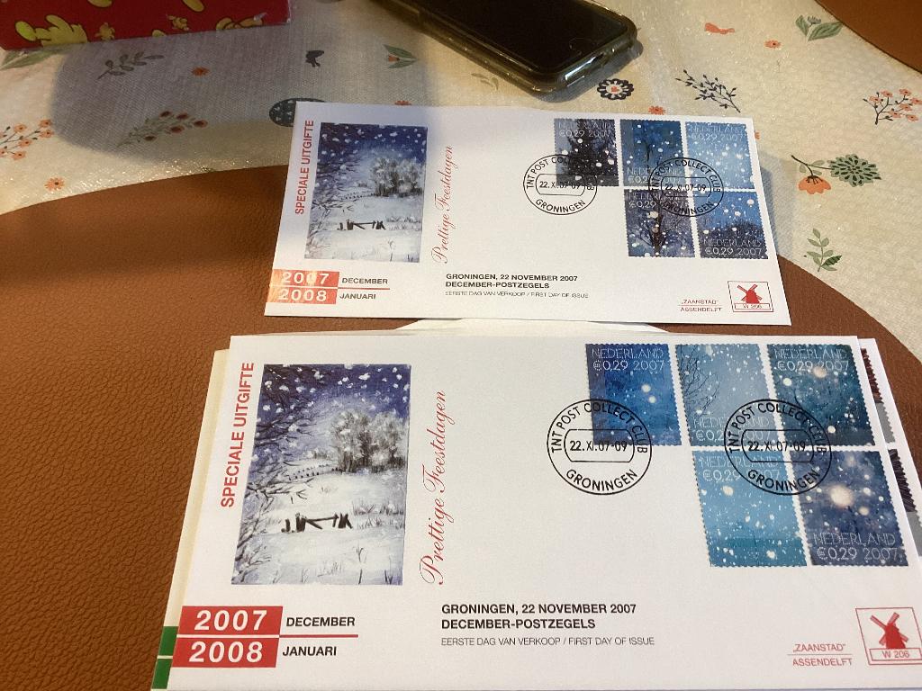 No258 Kerst 2007 W206 Philato Heb ook van Nederland jaargang, Postzegels en Munten, Postzegels | Eerstedagenveloppen, Ophalen