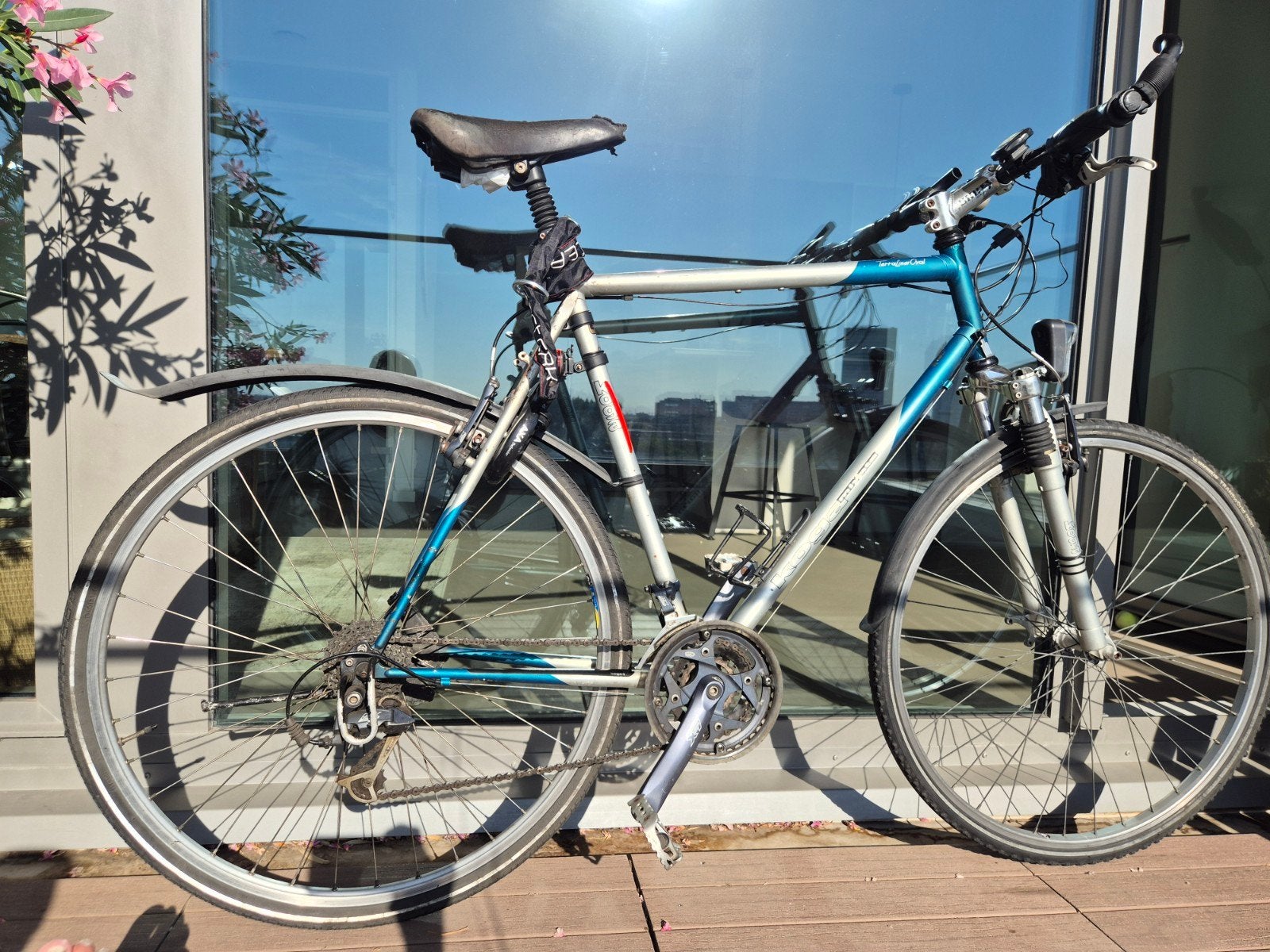 Koga Miyata Terraliner Oval cross hybride - 28 inch, 60 cm, 28 inch, Gebruikt, Vering, Velgrem