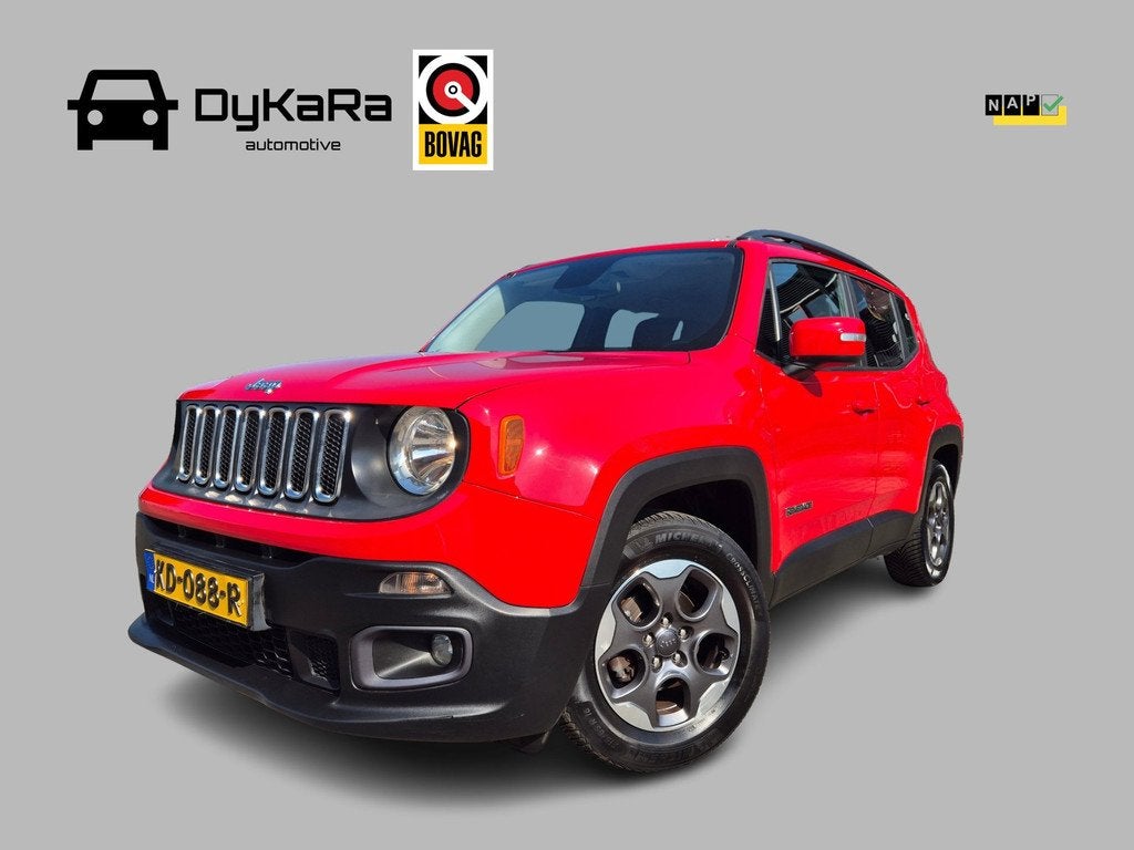 Jeep Renegade 1.4 MultiAir Longitude Automaat Trekhaak Navi, Auto's, Jeep, Stof, Gebruikt, 4 cilinders, Origineel Nederlands