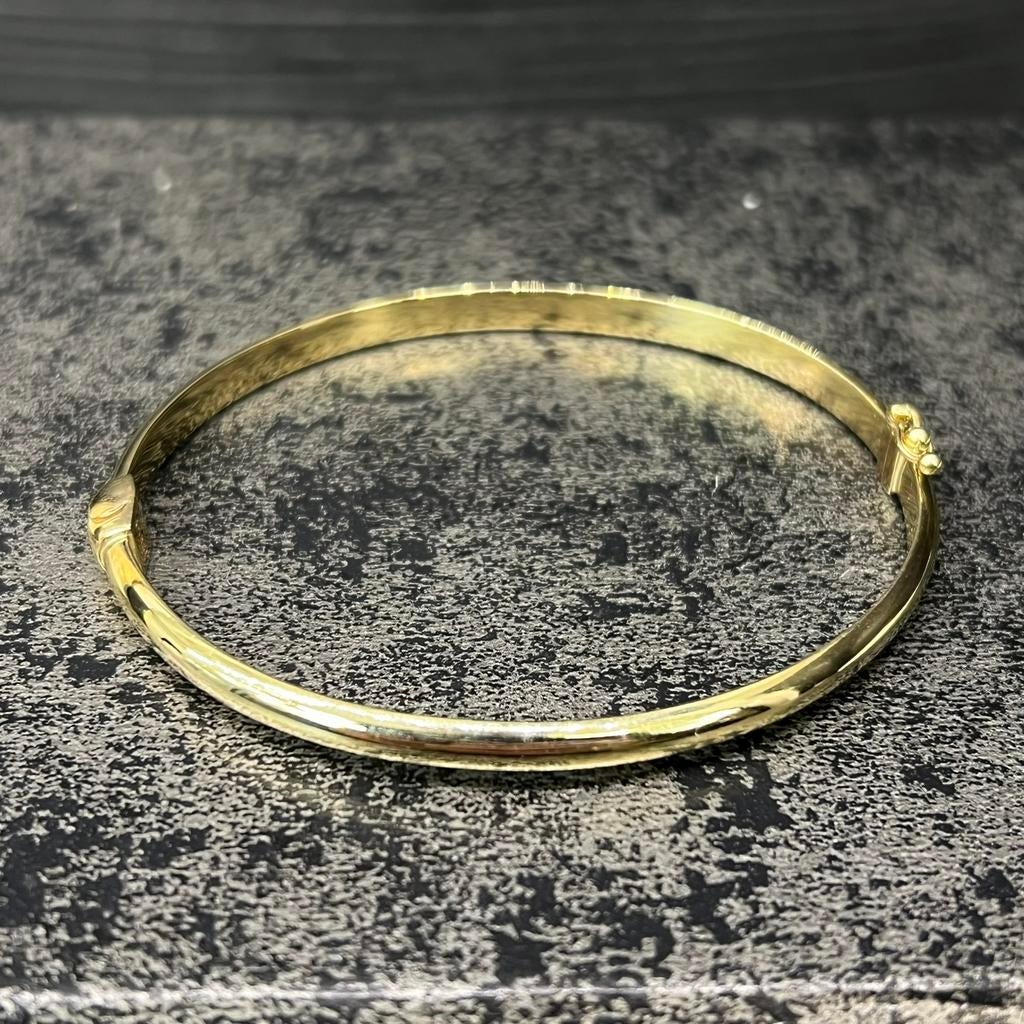 14 karaat gouden slavenarmband dames prachtig model, Ophalen of Verzenden, Zo goed als nieuw, Goud