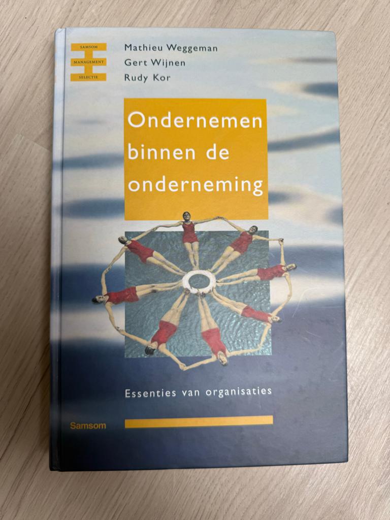 M. Weggeman - Ondernemen binnen de onderneming, M. Weggeman; R. Kor; G. Wijnen, Ophalen of Verzenden, Management, Zo goed als nieuw