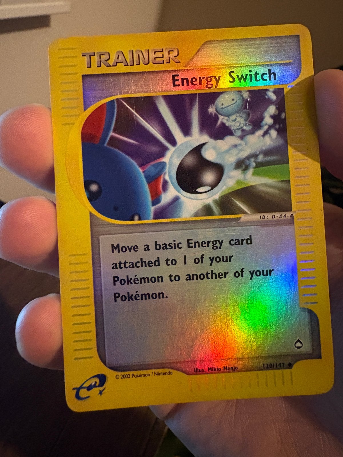 Energy Switch Aquapolis Reverse Holo (120/147) GD/EX, Ophalen, Zo goed als nieuw