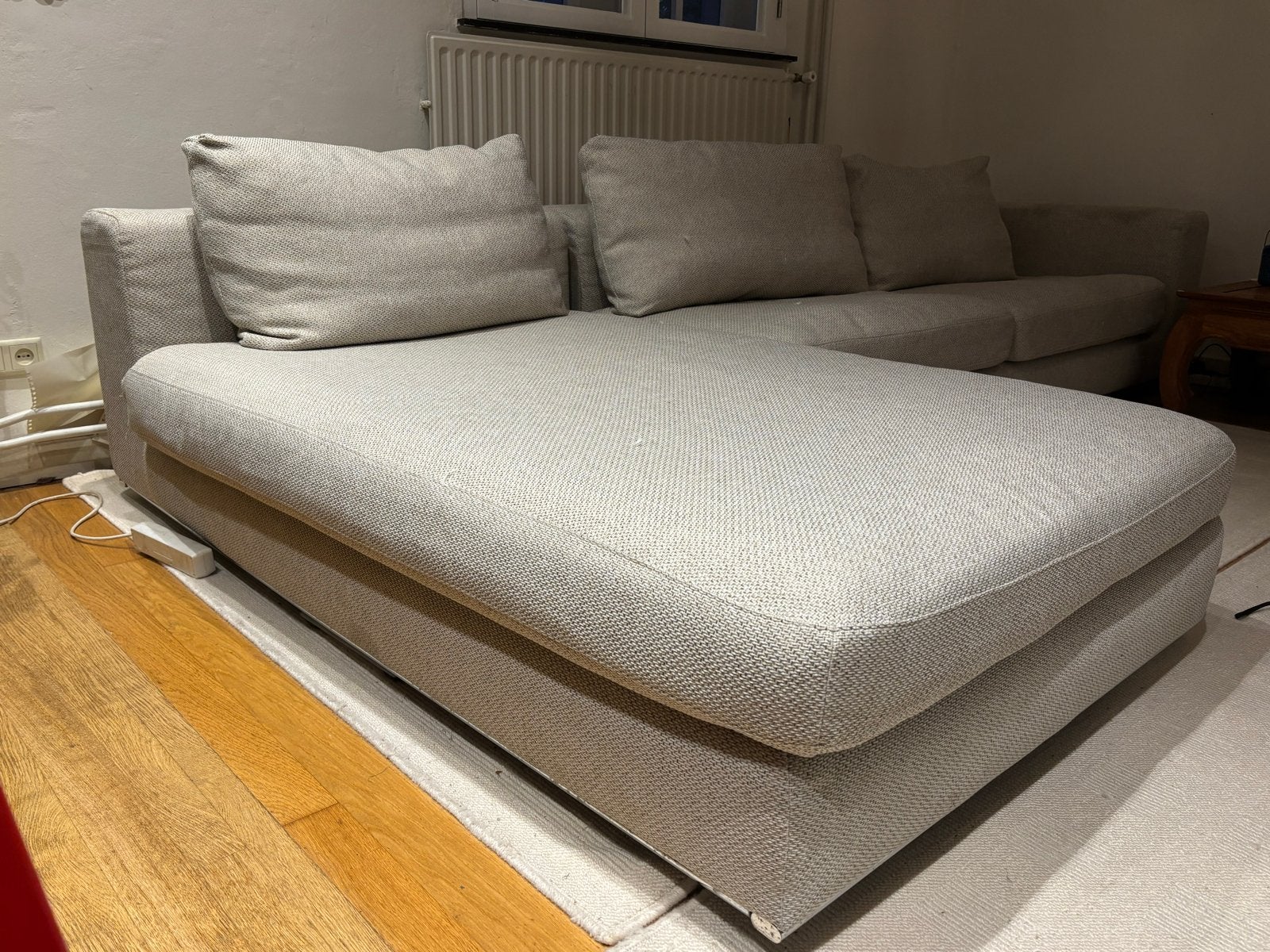 Goossens Hoekbank - Comfortabel en Stijlvol, Ophalen, Gebruikt, 100 tot 125 cm, Hoekbank