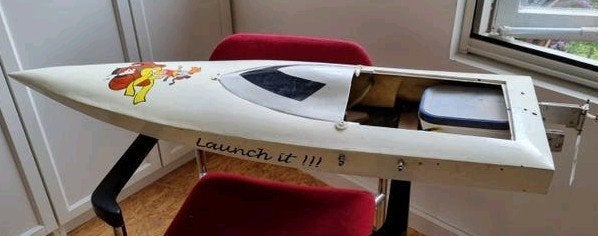 Grote RC  Speedboot-romp - ca. 112 cm lang, Hobby en Vrije tijd, Modelbouw | Boten en Schepen, Ophalen, Gebruikt, Groter dan 1:32