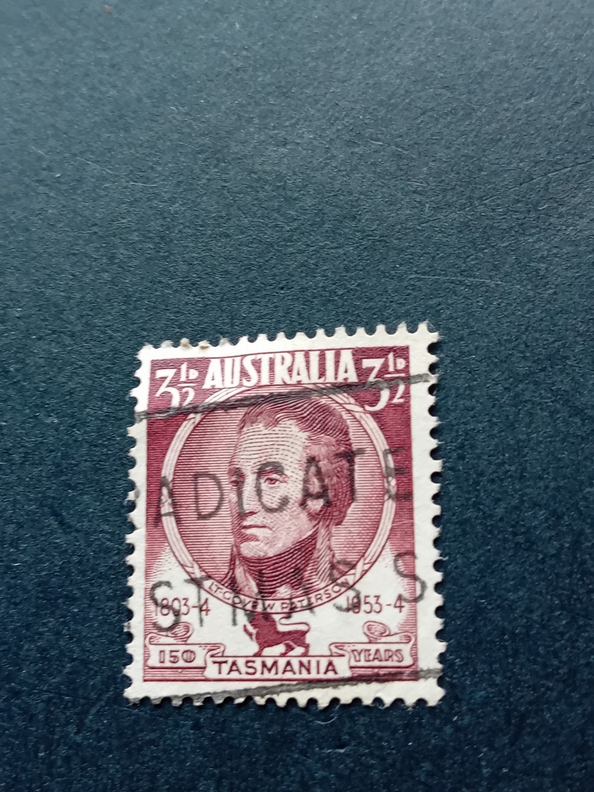 Australische postzegel 150 jaar Tasmanië, Postzegels en Munten, Ophalen of Verzenden