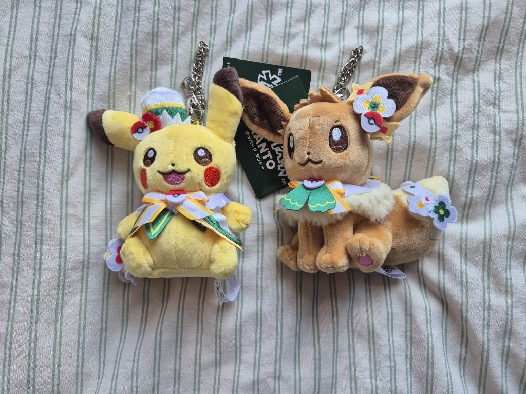 Pokepark Kanto Eevee & Pikachu Keychain, Ophalen of Verzenden, Nieuw