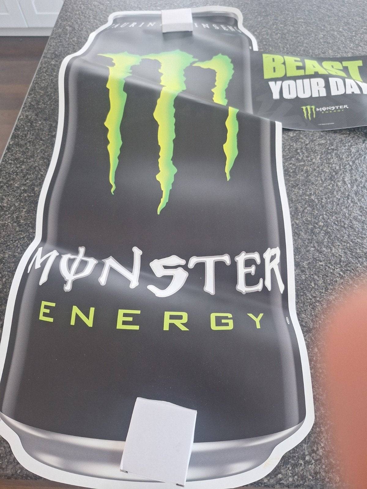 Monster Energy Raamsticker - Groot Formaat, Ophalen of Verzenden, Zo goed als nieuw, Sticker