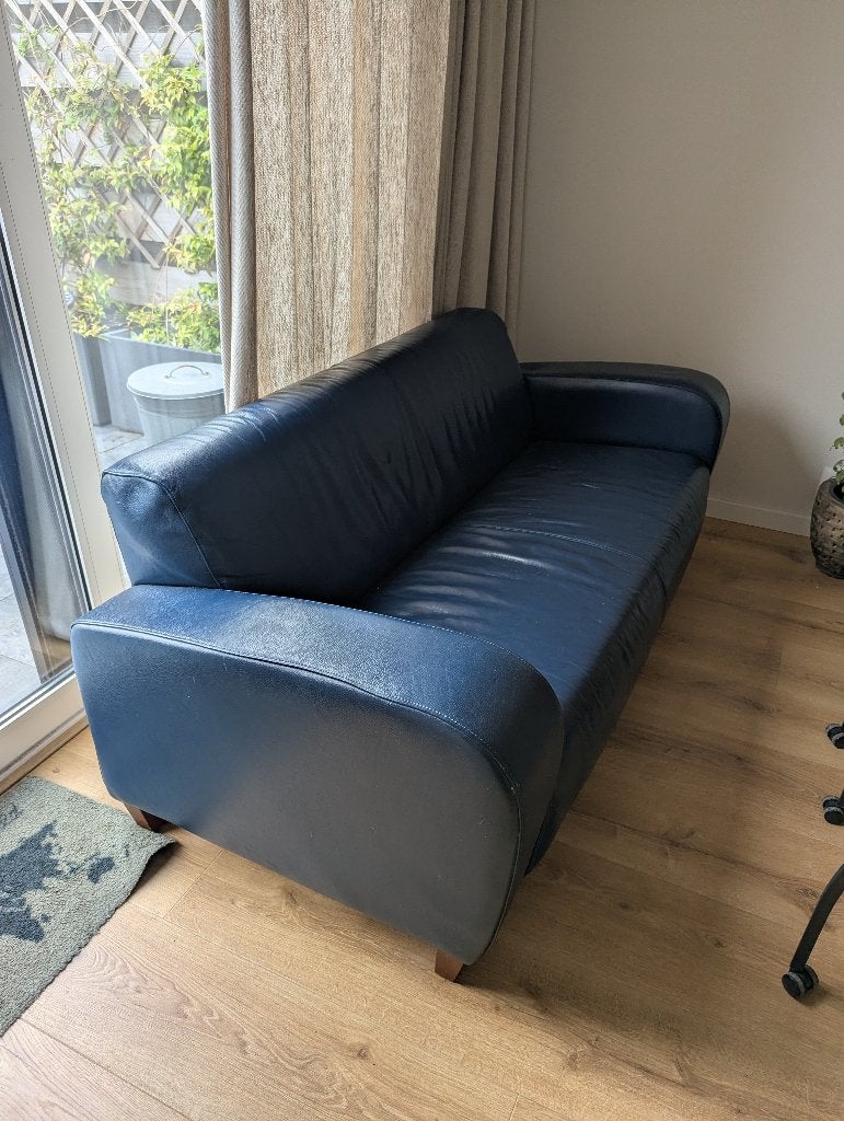 Montel 2,5 persoons bank, Gebruikt, 150 tot 200 cm, 75 tot 100 cm, Rechte bank