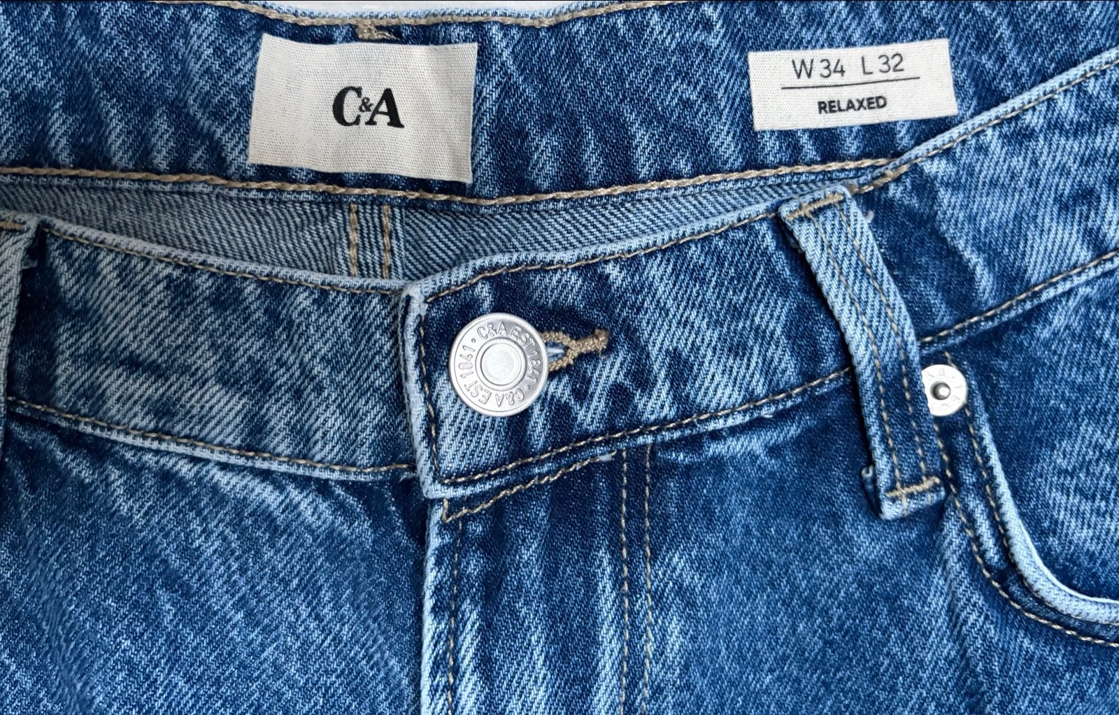 C&A Relaxed Jeans W34 L32  nieuw, Kleding | Dames, Blauw, Maat 46/48 (XL) of groter, Nieuw, Ophalen of Verzenden