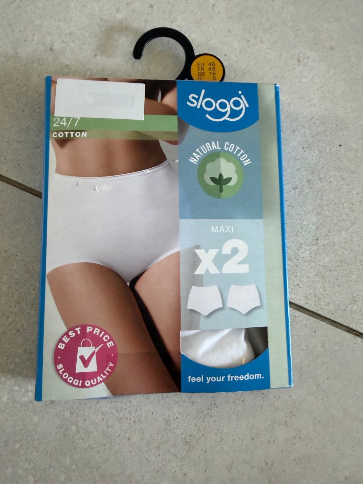 Sloggi 24/7 Cotton Maxi Slips (2-pack) - Wit, Kleding | Dames, Ondergoed en Lingerie, Ophalen of Verzenden, Wit, Slip