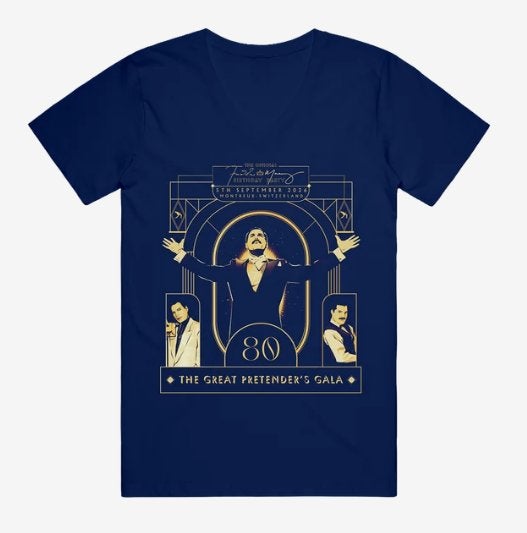 Freddie Mercury 2026 Official Birthday Party T-Shirt XL, Kleding | Heren, Blauw, Ophalen of Verzenden, Nb, Nb