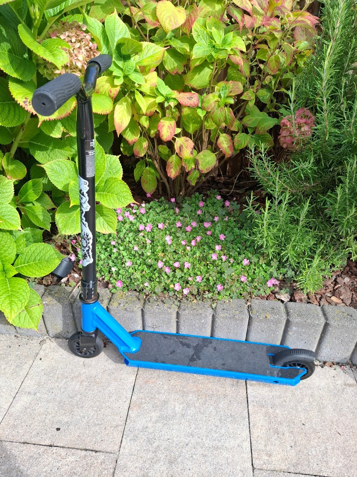 Oxelo Stuntstep - Blauw met Zwart Stuur, Ophalen, Gebruikt, Gewone step, Oxelo