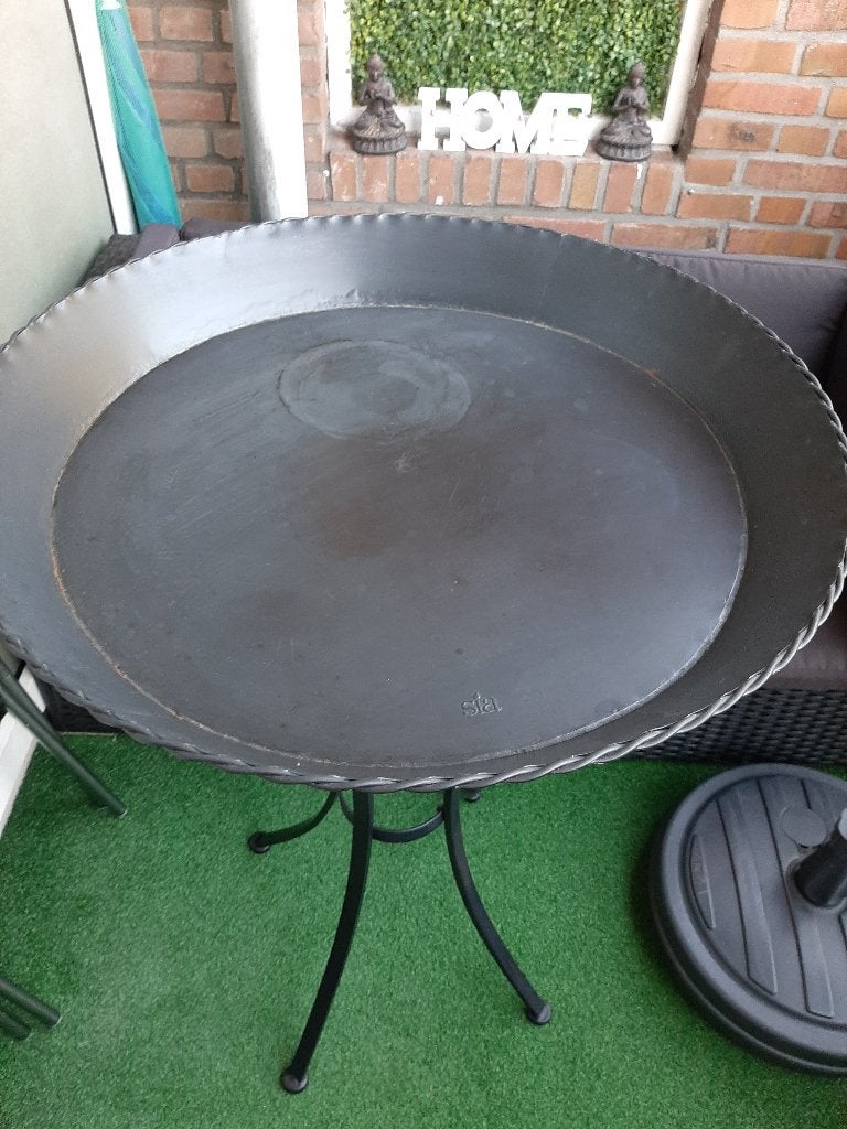 Gietijzeren tafeltje, Huis en Inrichting, Woonaccessoires | Zuilen en Pilaren, Ophalen, Gebruikt