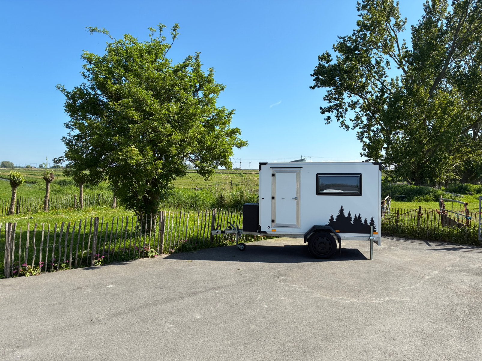 Mini caravan te koop, Caravans en Kamperen, Particulier, 500 - 750 kg, Disselslot