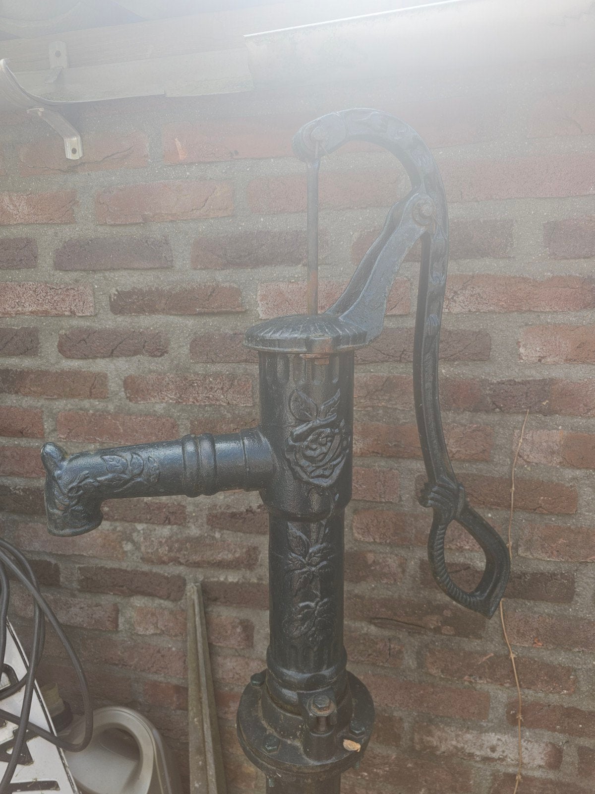 Decoratieve gietijzeren handpomp voor tuin/vijver, Tuin en Terras, Ophalen of Verzenden, Gebruikt, Handmatig, Overige typen