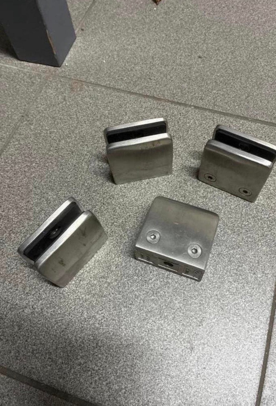 RVS glasdragers (4 stuks), Ophalen of Verzenden, Gebruikt