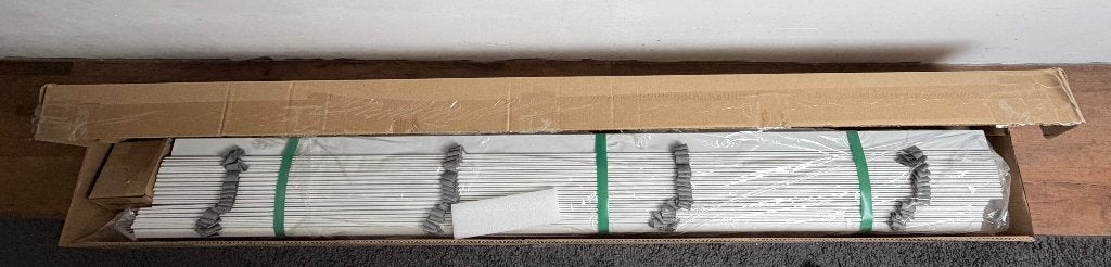 Veneta Harmony houten jaloezieën maatwerk wit & zwart nieuw, Ophalen, Jaloezie, Overige merken, Hout