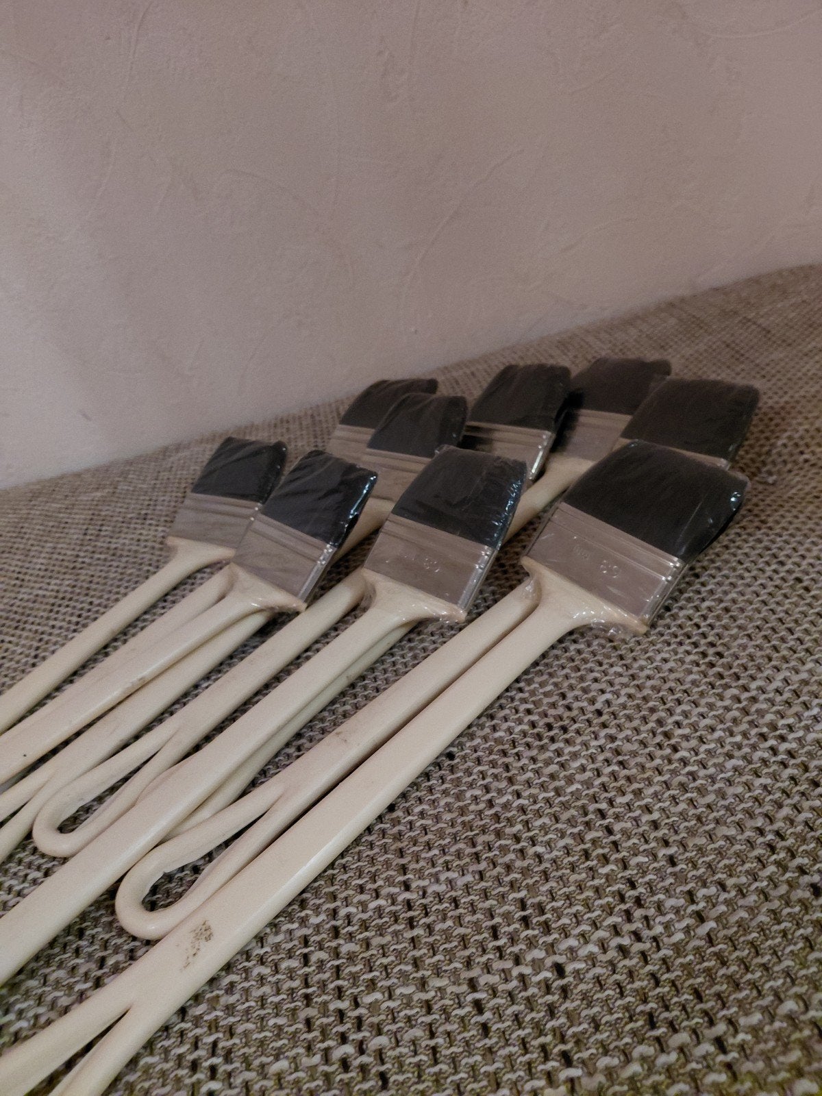 9 Radiator Kwasten met Kunststof Steel - 29 cm, Doe-het-zelf en Verbouw, Schildersmaterialen, Ophalen of Verzenden, Nieuw, Kwast