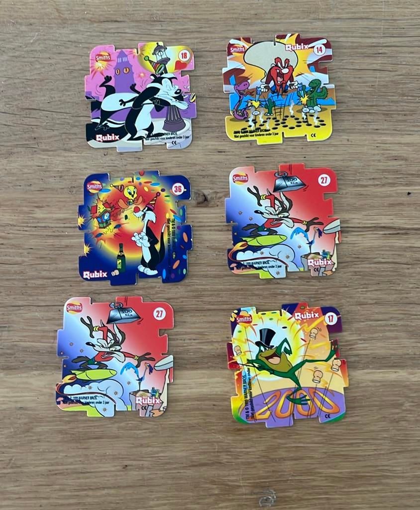 6 smiths qubix flippo warner bros 1999, Ophalen of Verzenden, Losse flippo's