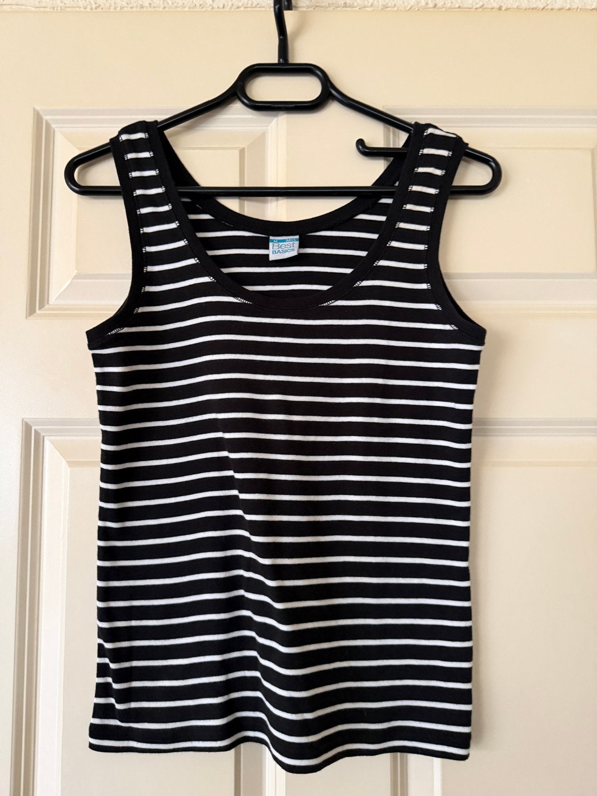 M&S Best Basics gestreepte tanktop - Maat M, Maat 38/40 (M), Zwart, Ophalen of Verzenden, Zo goed als nieuw