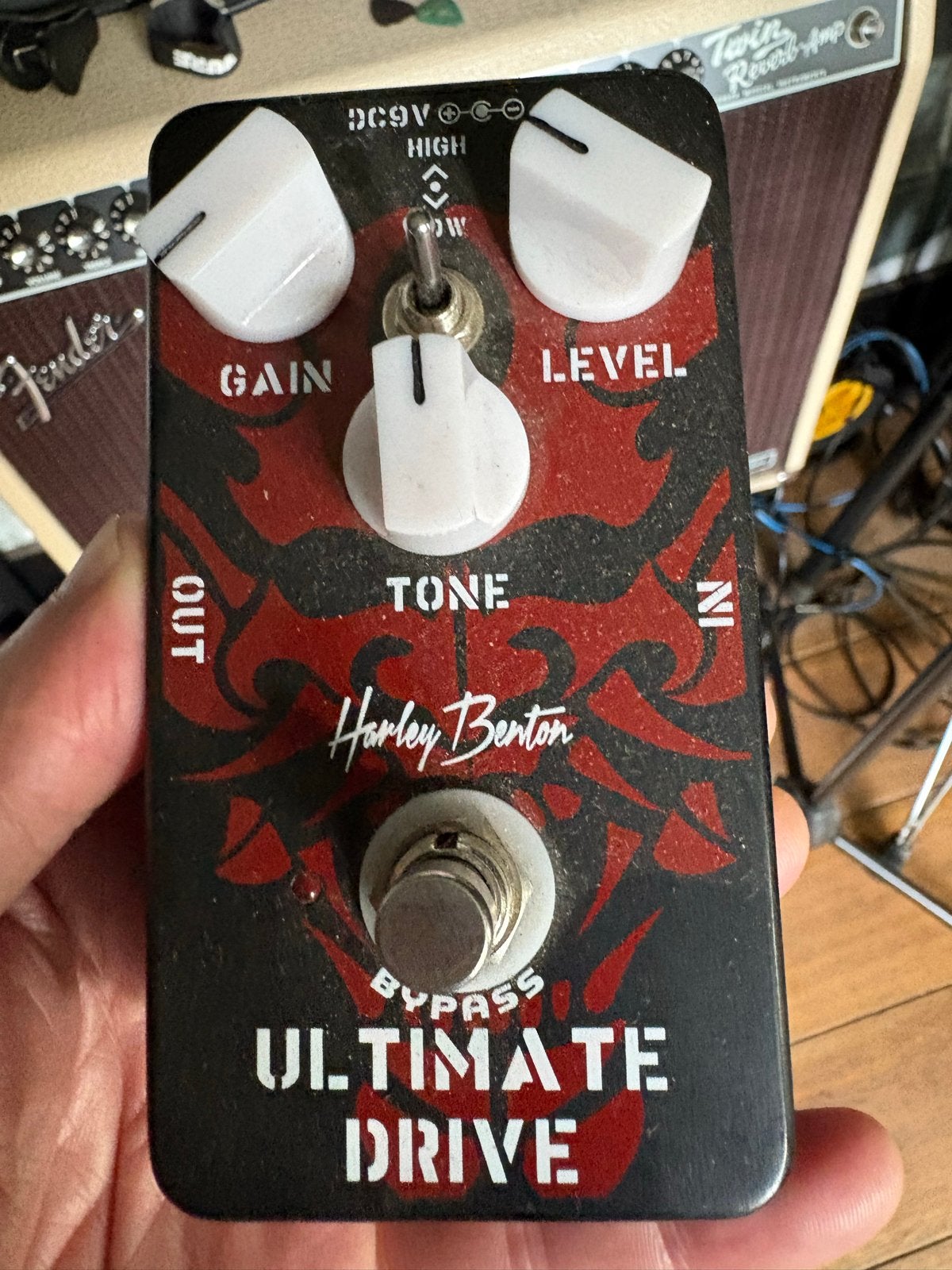 Harley Benton Ultimate Drive Overdrive/Fuzz Pedaal, Ophalen of Verzenden, Gebruikt, Distortion, Overdrive of Fuzz