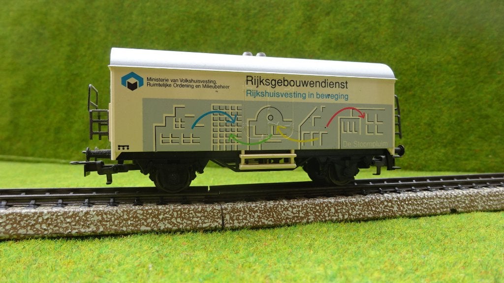 5 Marklin wagons Ministerie Vokshuisvesting "De Stoompluim", Wisselstroom, Wagon, Ophalen of Verzenden, Zo goed als nieuw
