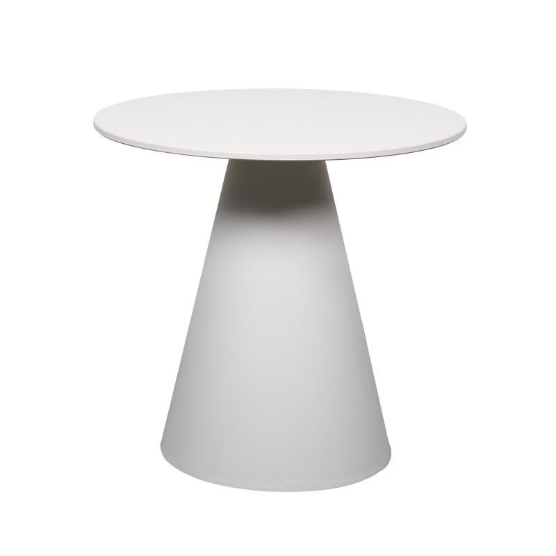 Pedrali Ikon 863 – Vergadertafel – Wit – 80 cm – Refurbished, Overige materialen, Rond, Ophalen of Verzenden, Zo goed als nieuw