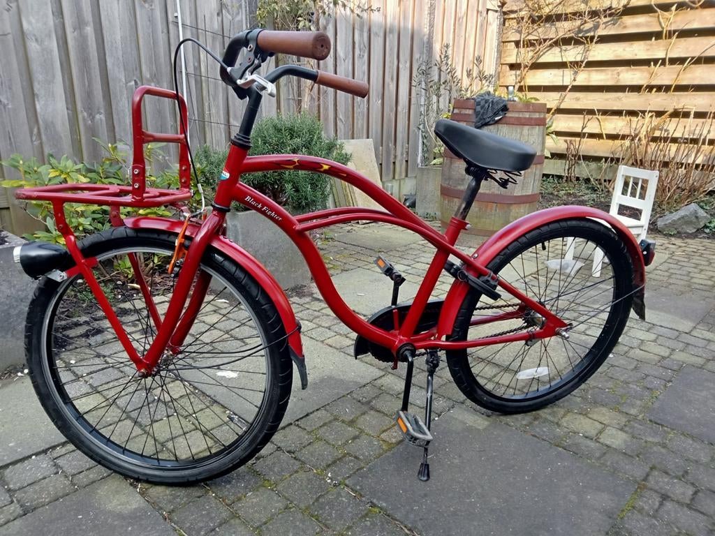 Popal Black Fighter 24 inch Cruiserfiets, Fietsen en Brommers, Ophalen of Verzenden, Gebruikt, Cruiser, Popal