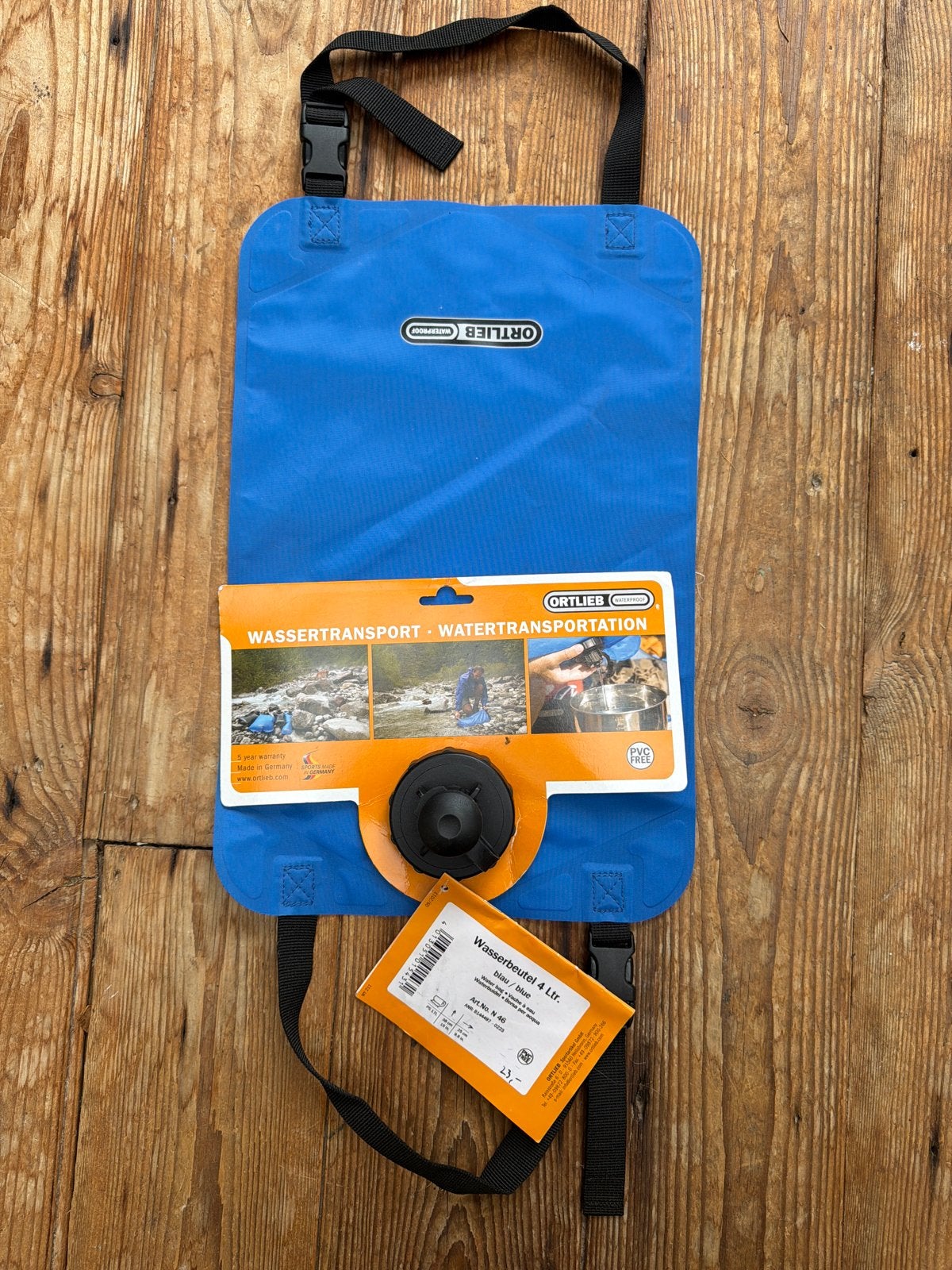 Ortlieb Waterzak 4L - Blauw nieuw, Caravans en Kamperen, Ophalen of Verzenden, Nieuw