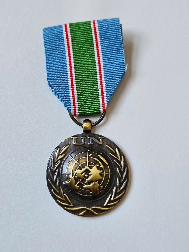 VN UN medaille Libanon UNIFIL onderscheiding, Ophalen of Verzenden, Landmacht, Nederland, Lintje, Medaille of Wings