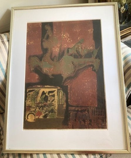 Litho : "Don Quichote '78" - Ru van Rossem (1924-2007), Antiek en Kunst, Kunst | Litho's en Zeefdrukken, Ophalen, Portret en Figuren