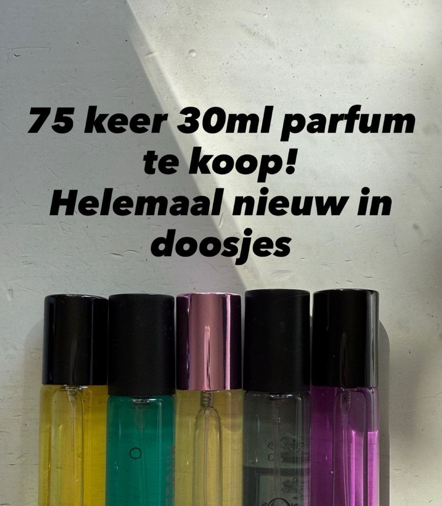 30ml parfum partij 75 stuks, Sieraden, Tassen en Uiterlijk, Uiterlijk | Cosmetica en Make-up, Ophalen, Nieuw, Overige kleuren