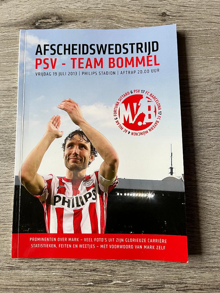 Afscheidswedstrijd PSV - Team Bommel 2013, Ophalen of Verzenden, Zo goed als nieuw, PSV, Boek of Tijdschrift