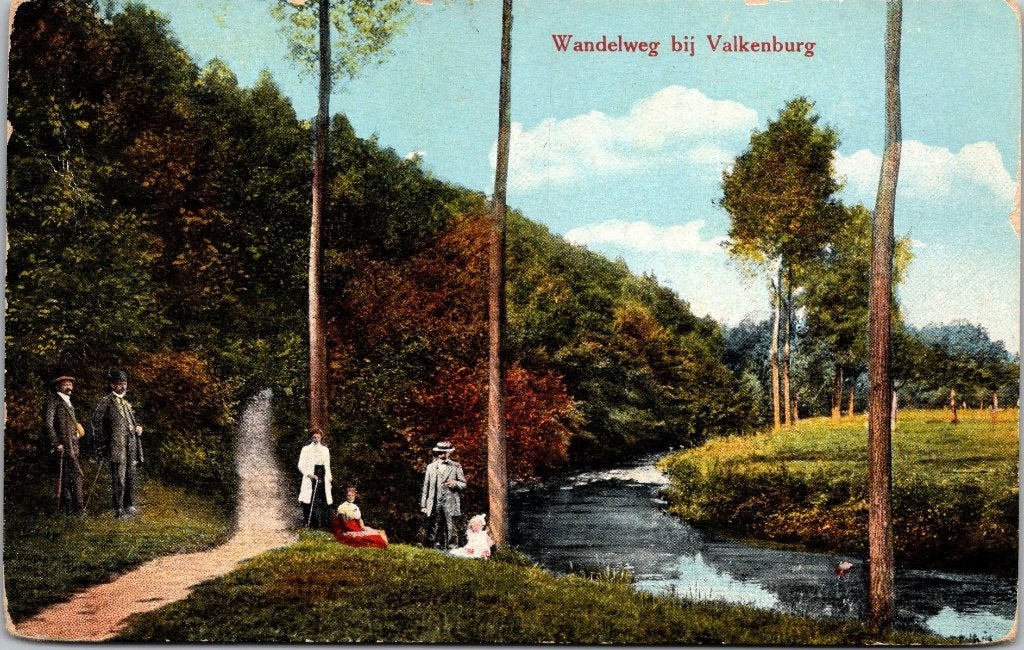 Valkenburg - 12 antieke ansichtkaarten Aan de Geul VIII, Verzenden, 1920 tot 1940, Gelopen, Limburg