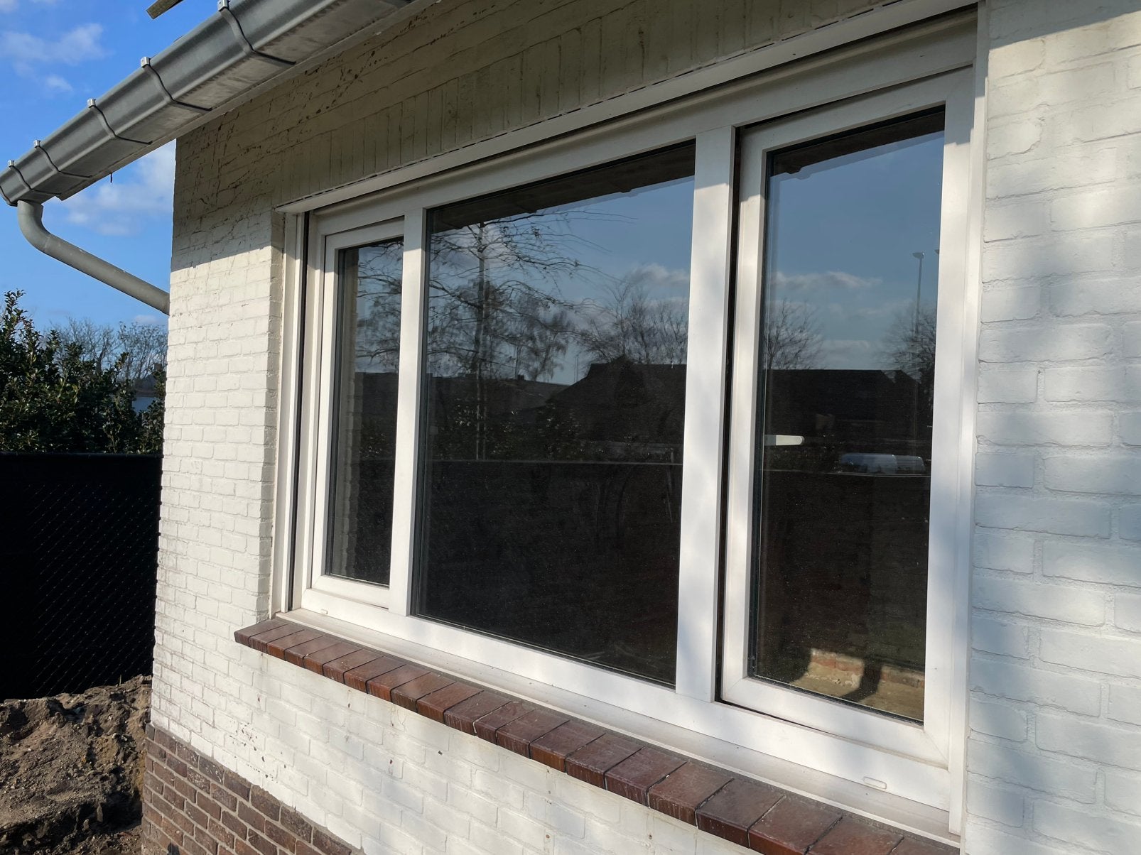 PVC raam 2380x1350, Doe-het-zelf en Verbouw, Kozijnen en Schuifpuien, Ophalen, Kunststof, Gebruikt, Deurkozijn
