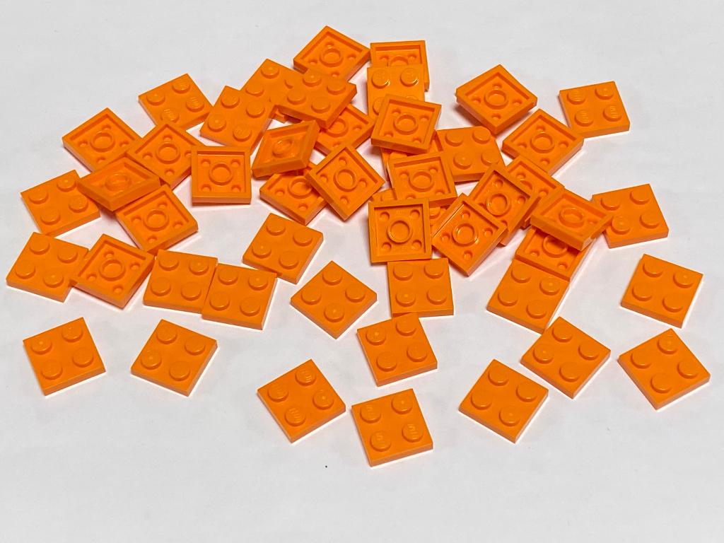 Partij 50x nieuwe 2x2 Lego platen in diverse kleuren, Overige thema's, Lego, Nieuw, Ophalen of Verzenden