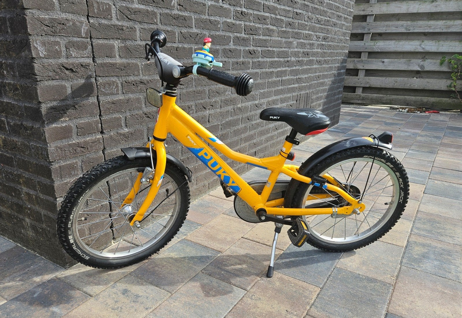 Puky kinderfiets geel - 16 inch, Ophalen, Terugtraprem, Puky, 16 tot 20 inch