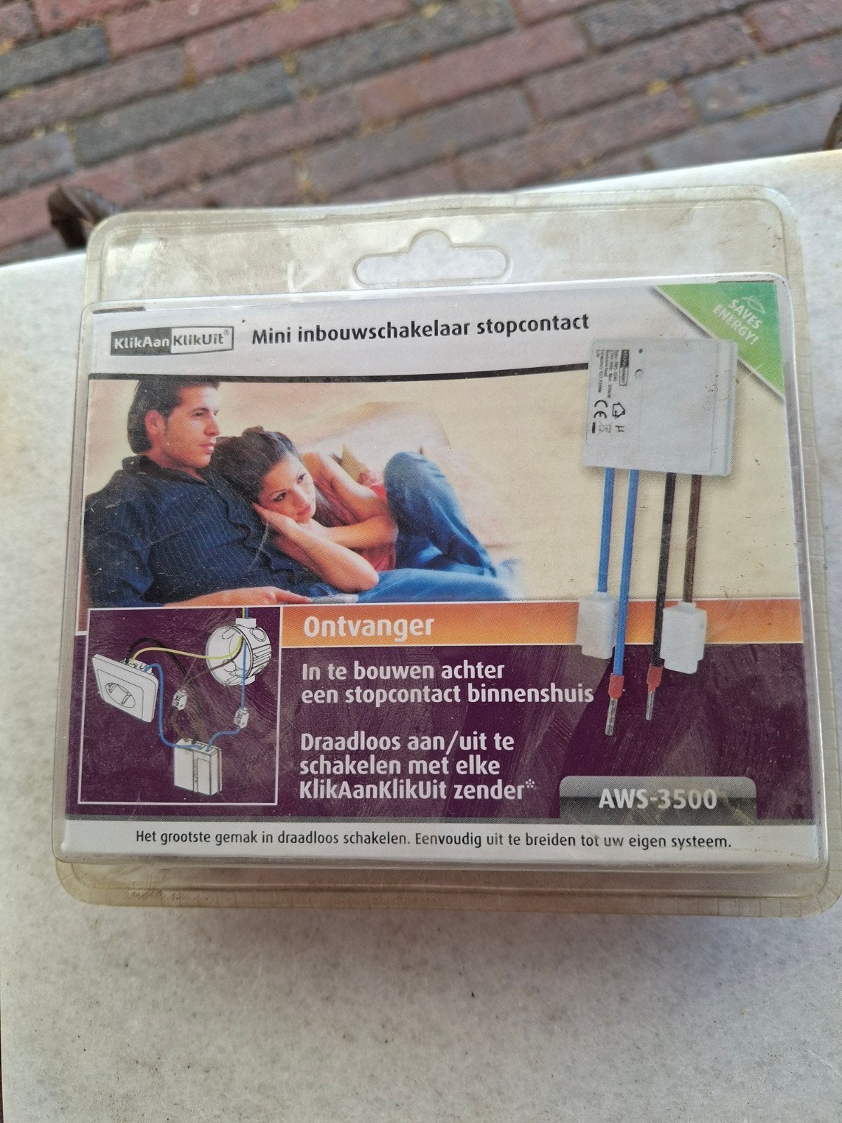 KliKaanKliKuit Mini Inbouwschakelaar Stopcontact AWS-3500, Ophalen of Verzenden