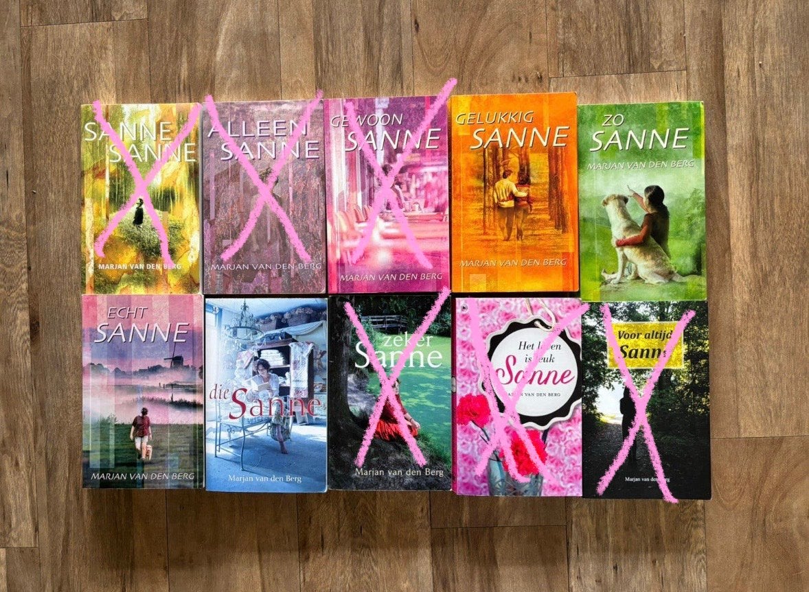 Sanne boekenreeks (niet compleet), Verzenden, Gelezen