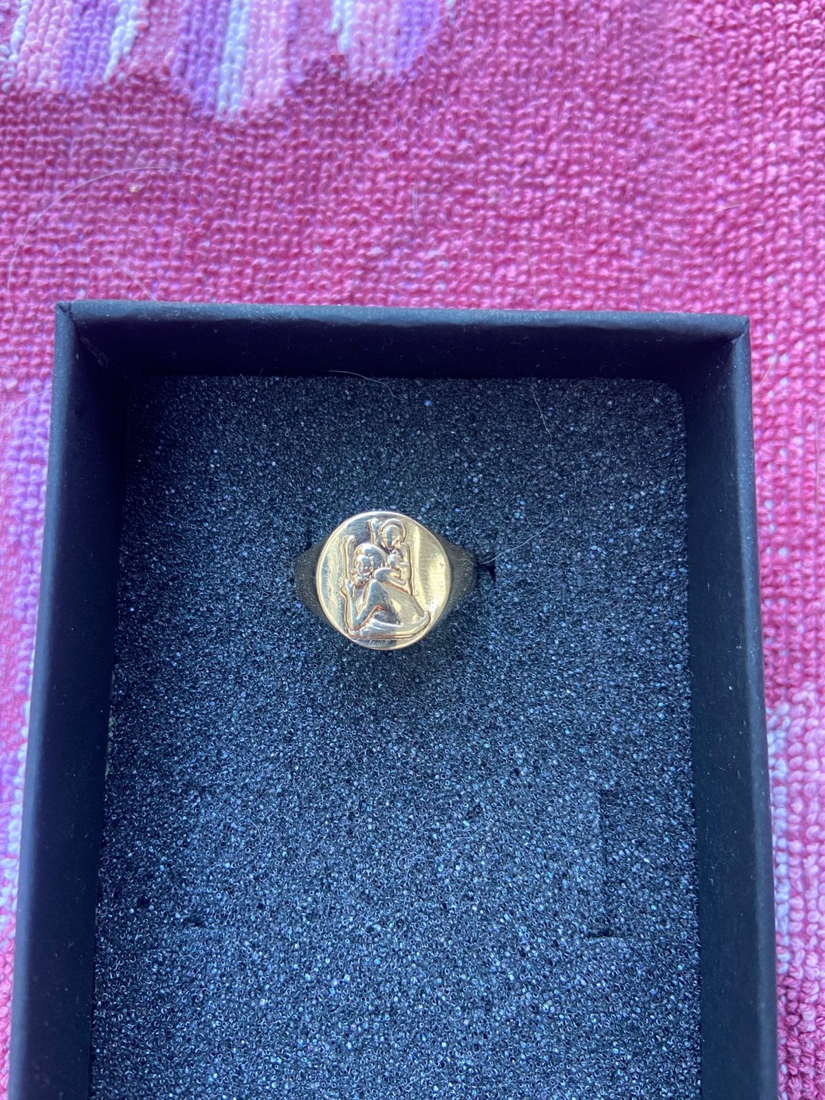 Gouden zegelring 9 kt *Antiek*, Sieraden, Tassen en Uiterlijk, Ringen, 18 tot 19, Heer, Ophalen of Verzenden, Zo goed als nieuw