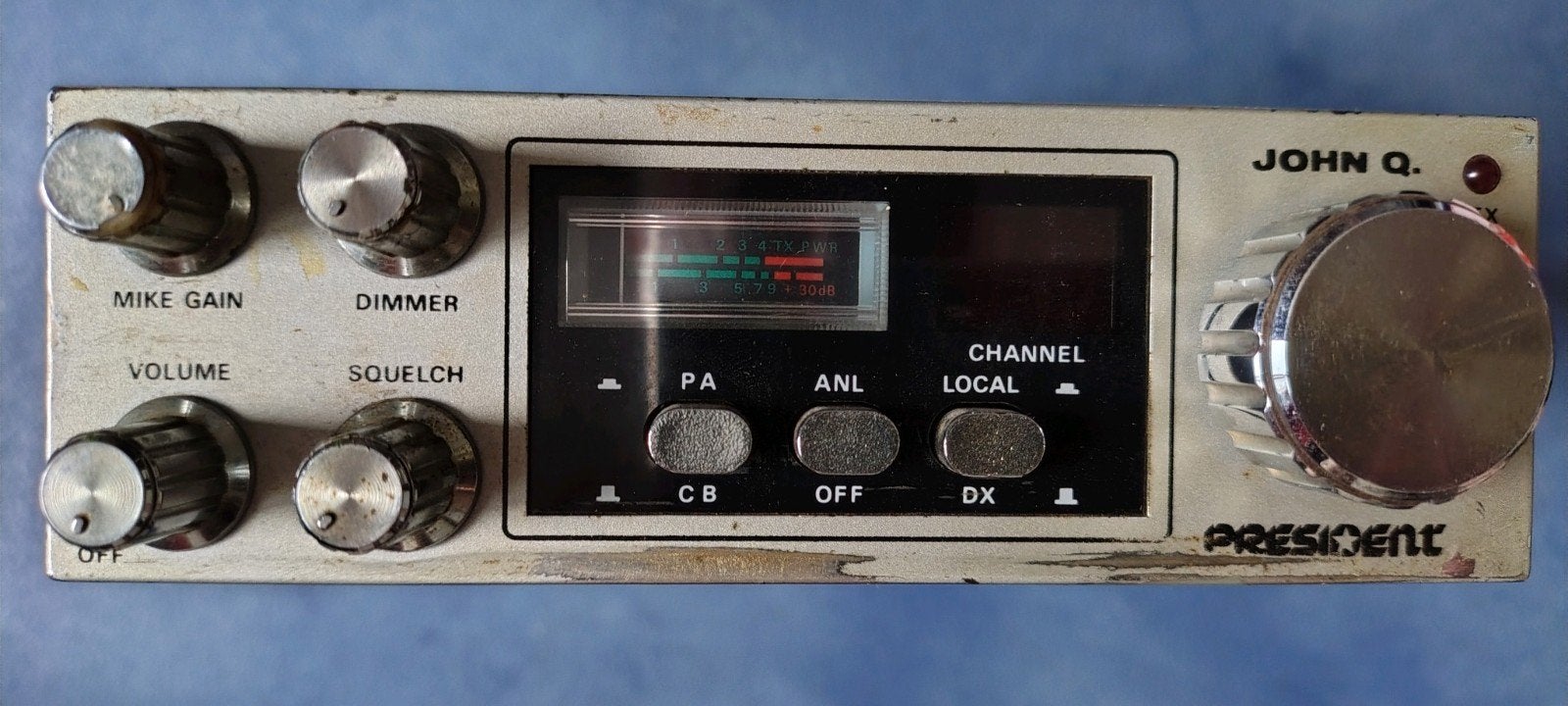 President John Q. CB Radio - Vintage Zender/Ontvanger, Telecommunicatie, Ophalen of Verzenden, Gebruikt, Zender en Ontvanger