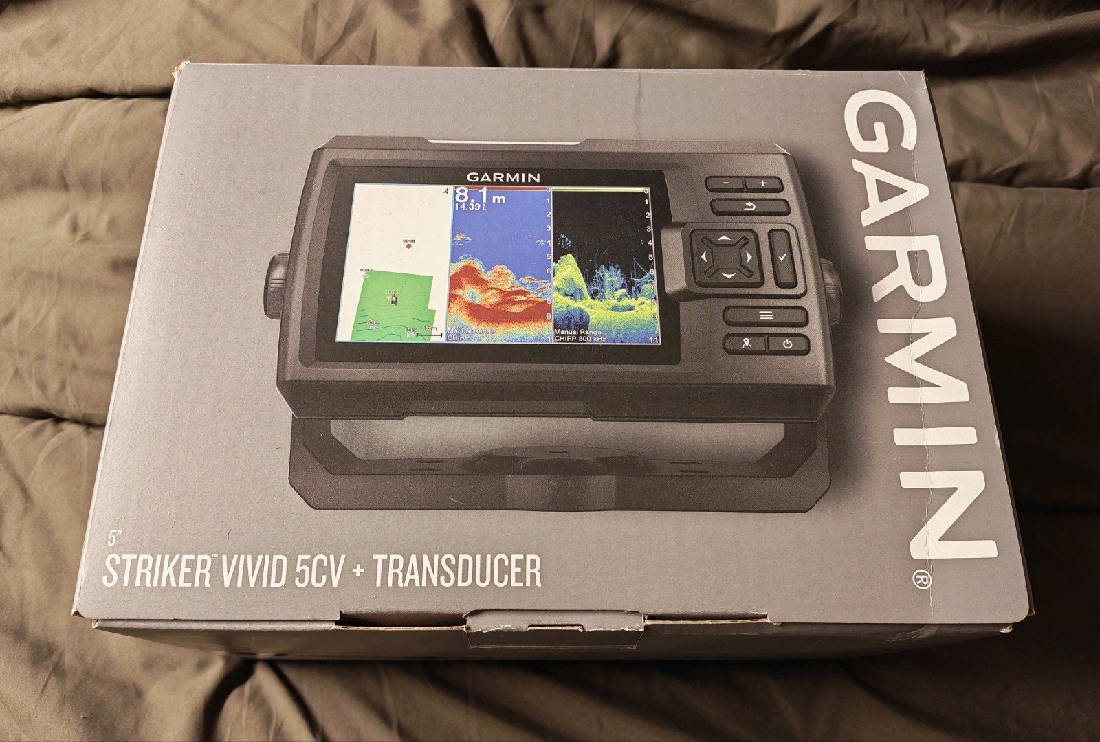 Garmin Striker Vivid 5CV Fishfinder + GT20-TM Transducer., Watersport en Boten, Ophalen of Verzenden, Nieuw, Kaartplotter of Fish Finder