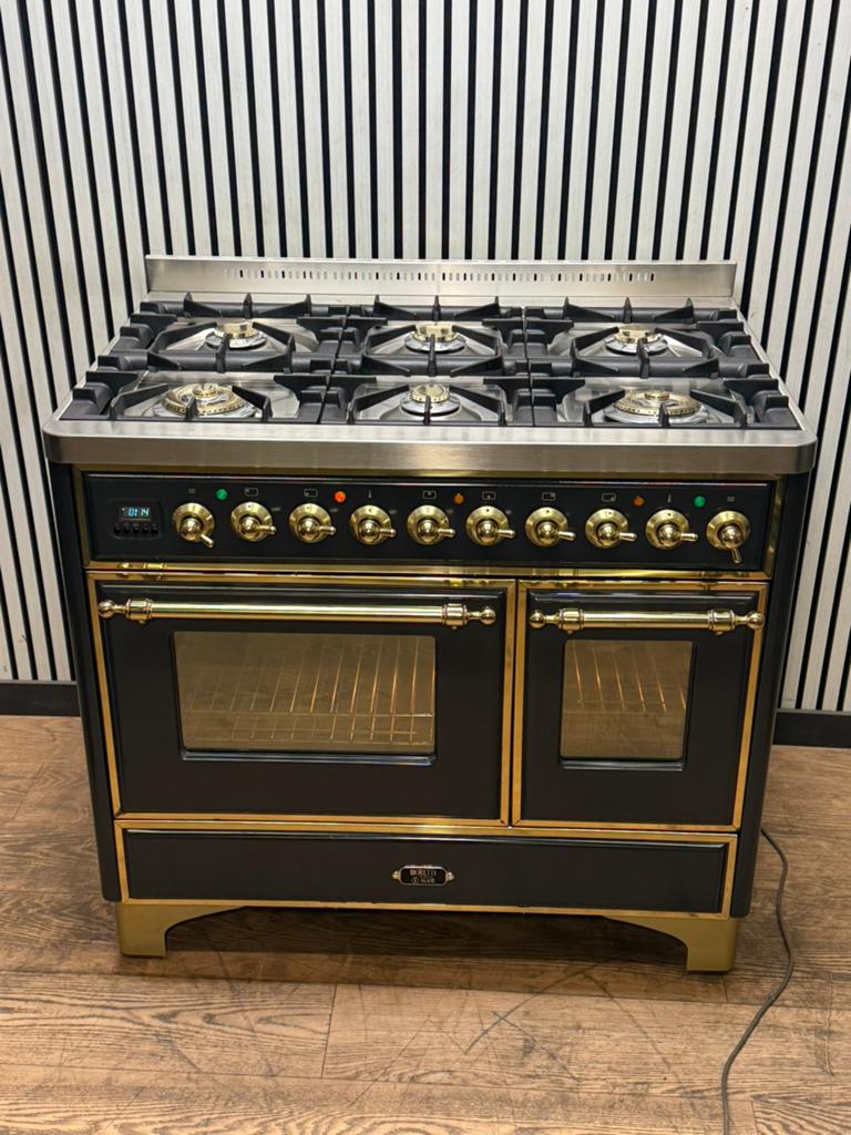 Luxe prachtige Boretti Majestic 6 pits dubbele oven 100x70cm, Fornello Esperta, Ophalen of Verzenden, Zo goed als nieuw, Energieklasse A of zuiniger