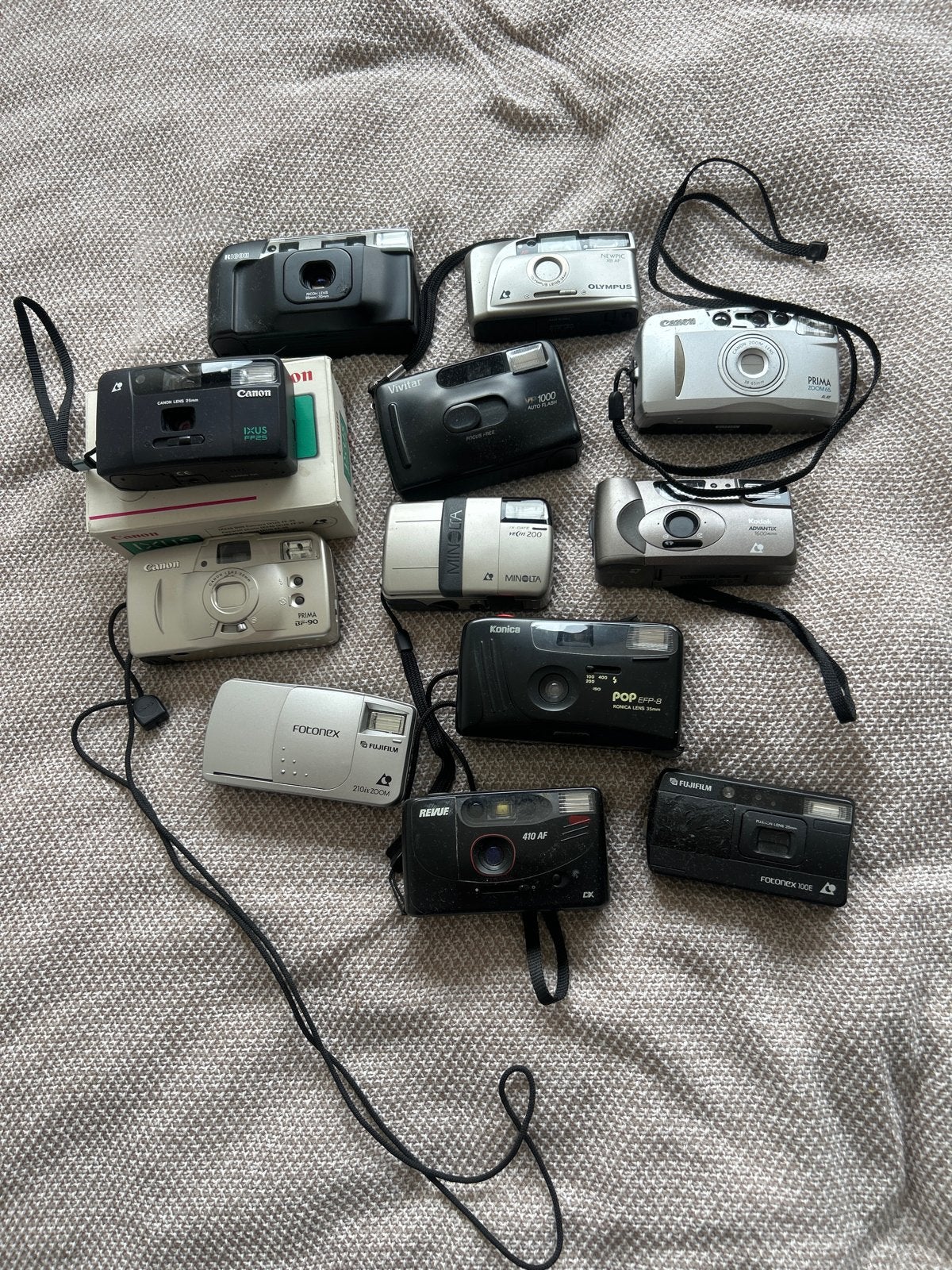 Diverse compactcamera's - Canon, Olympus, Minolta, Fuji, Ophalen of Verzenden, Gebruikt, Compact, Overige Merken