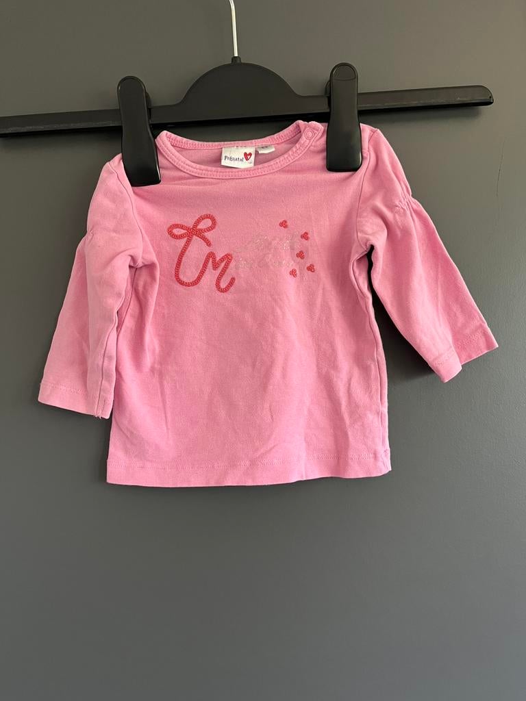 Lichtroze t-shirt tekst “little diva”, maat 62 van Prénatal, Kinderen en Baby's, Ophalen of Verzenden, Zo goed als nieuw, Meisje
