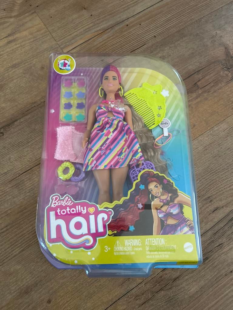 Barbie Totally Hair Pop met accessoires - Nieuw in doos, Kinderen en Baby's, Ophalen of Verzenden, Nieuw, Barbie