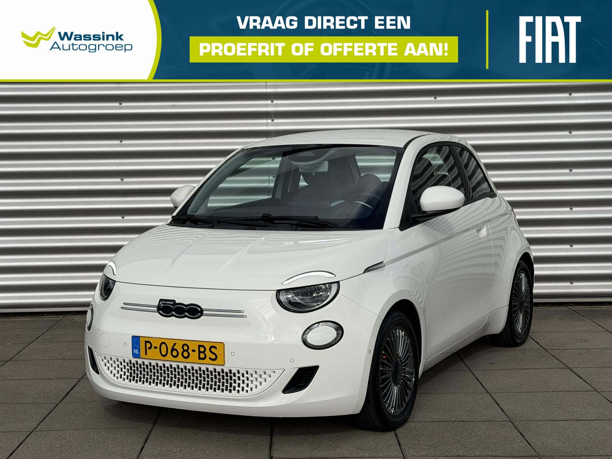 Fiat 500 Icon 42 kWh | SOH 92% | Cruise Control | Navigatie, Stof, 4 stoelen, Wit, Origineel Nederlands