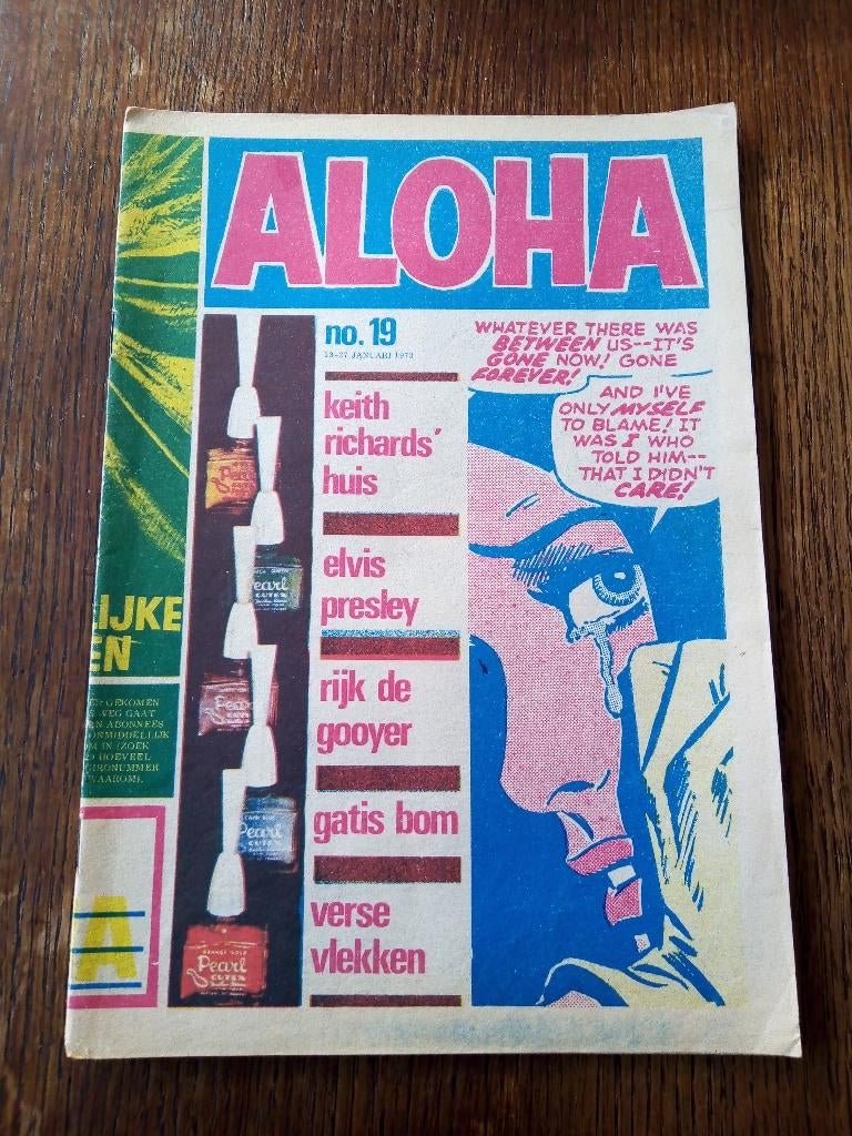 aloha nr.19 uit 1973/a. clerkx/p.pollmann/Bob v/d born, Ophalen of Verzenden, Gelezen, Muziek, Film of Tv